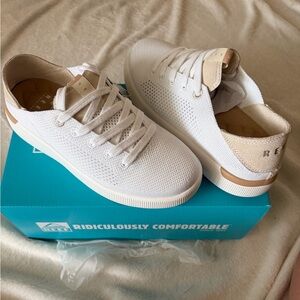 Reef Casual White and Tan Sneakers